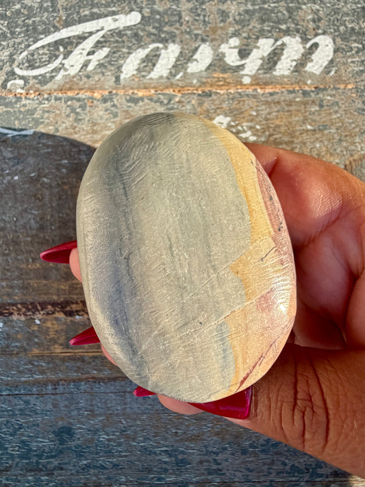 Slightly Imperfect Picture Jasper Palm Stone | Opt 55