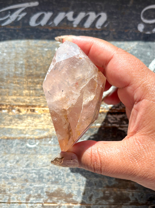 Gorgeous High Quality Rose Quartz & Golden Healer Freeform From Brazil | Q