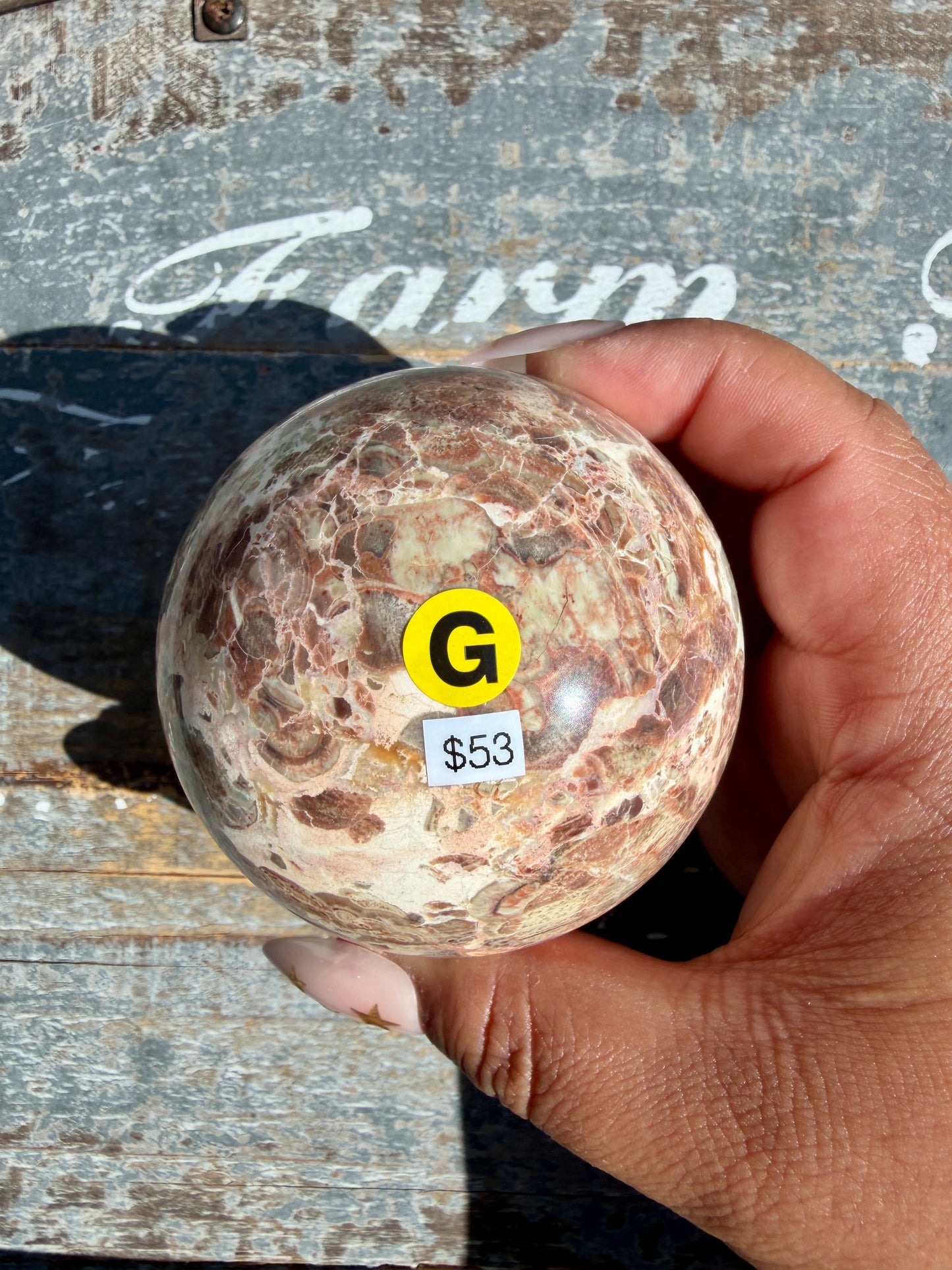 Gorgeous Money Agate Sphere | Opt G