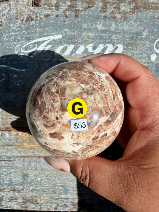 Gorgeous Money Agate Sphere | Opt G