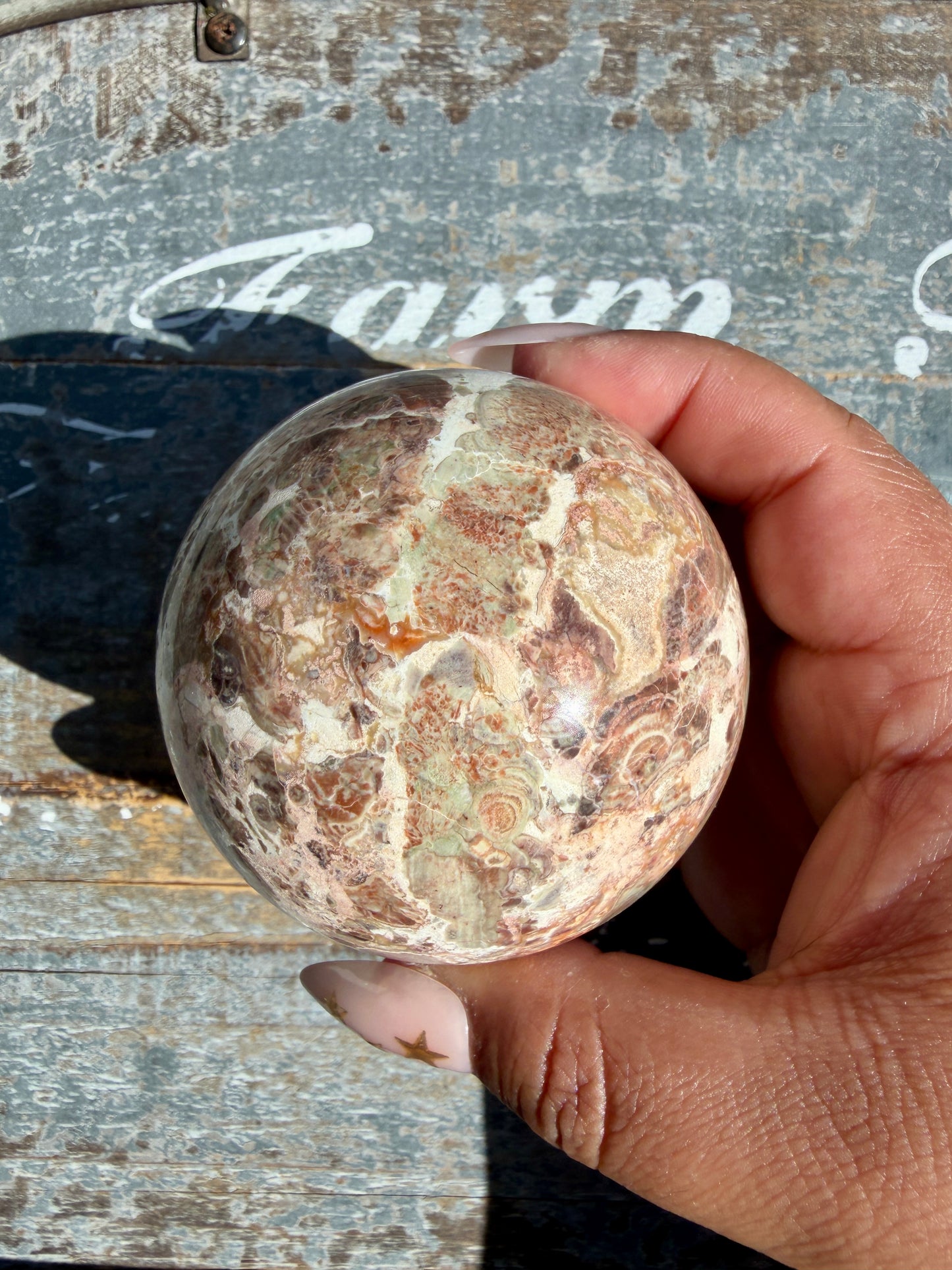 Gorgeous Money Agate Sphere | Opt G