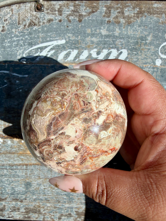 Gorgeous Money Agate Sphere | Opt G