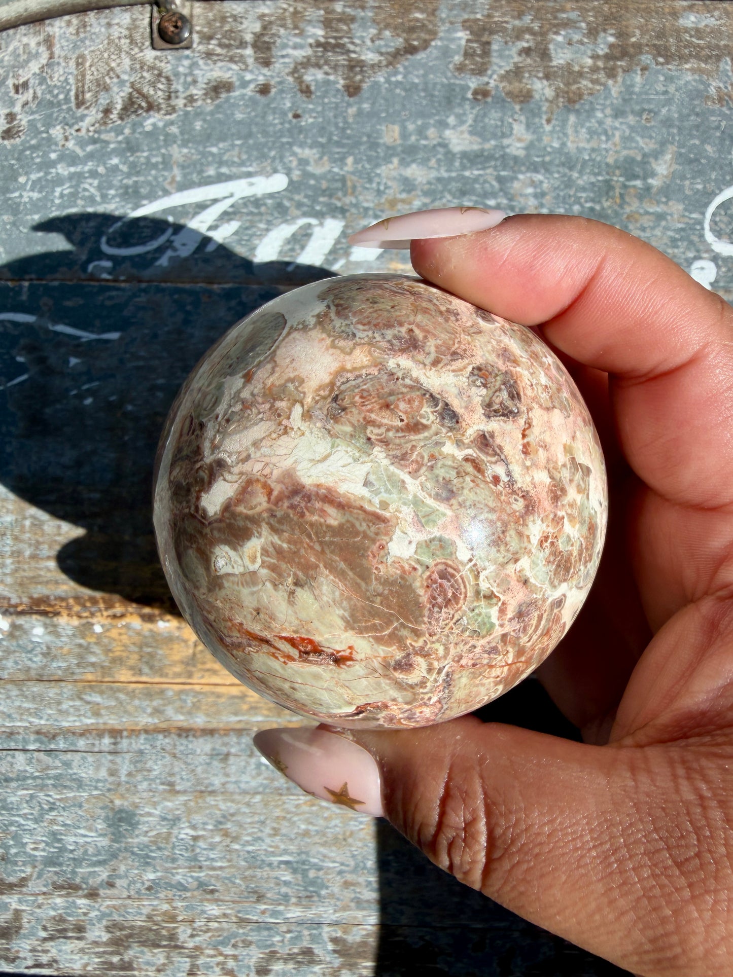 Gorgeous Money Agate Sphere | Opt G