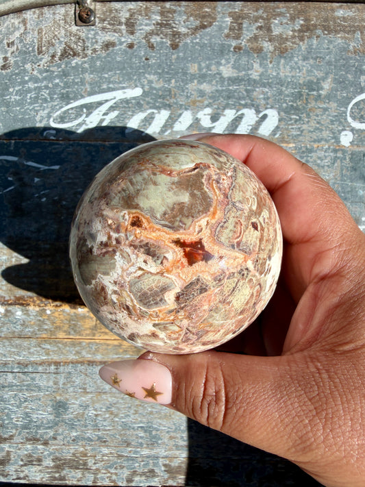 Gorgeous Money Agate Sphere | Opt G