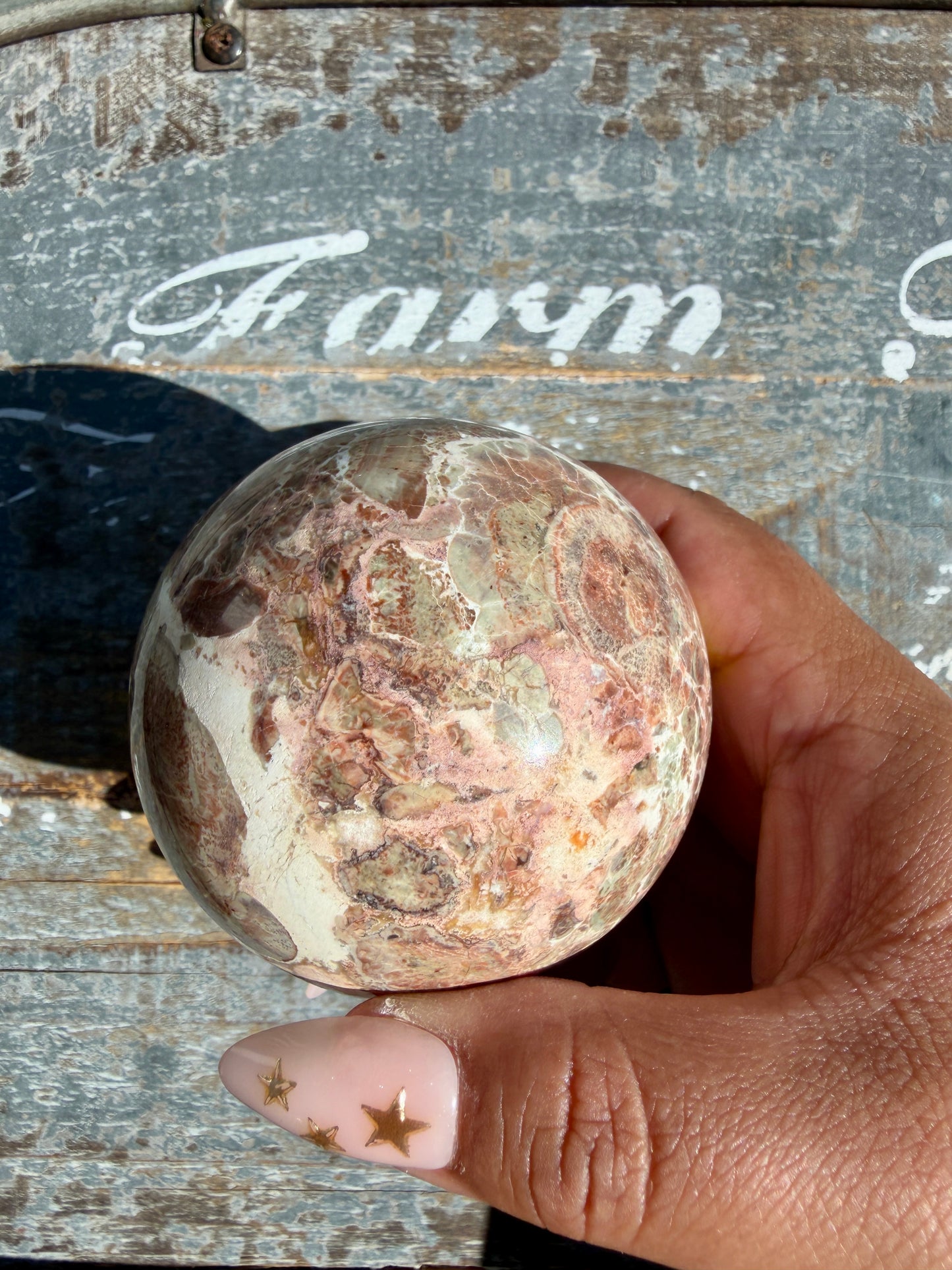 Gorgeous Money Agate Sphere | Opt G