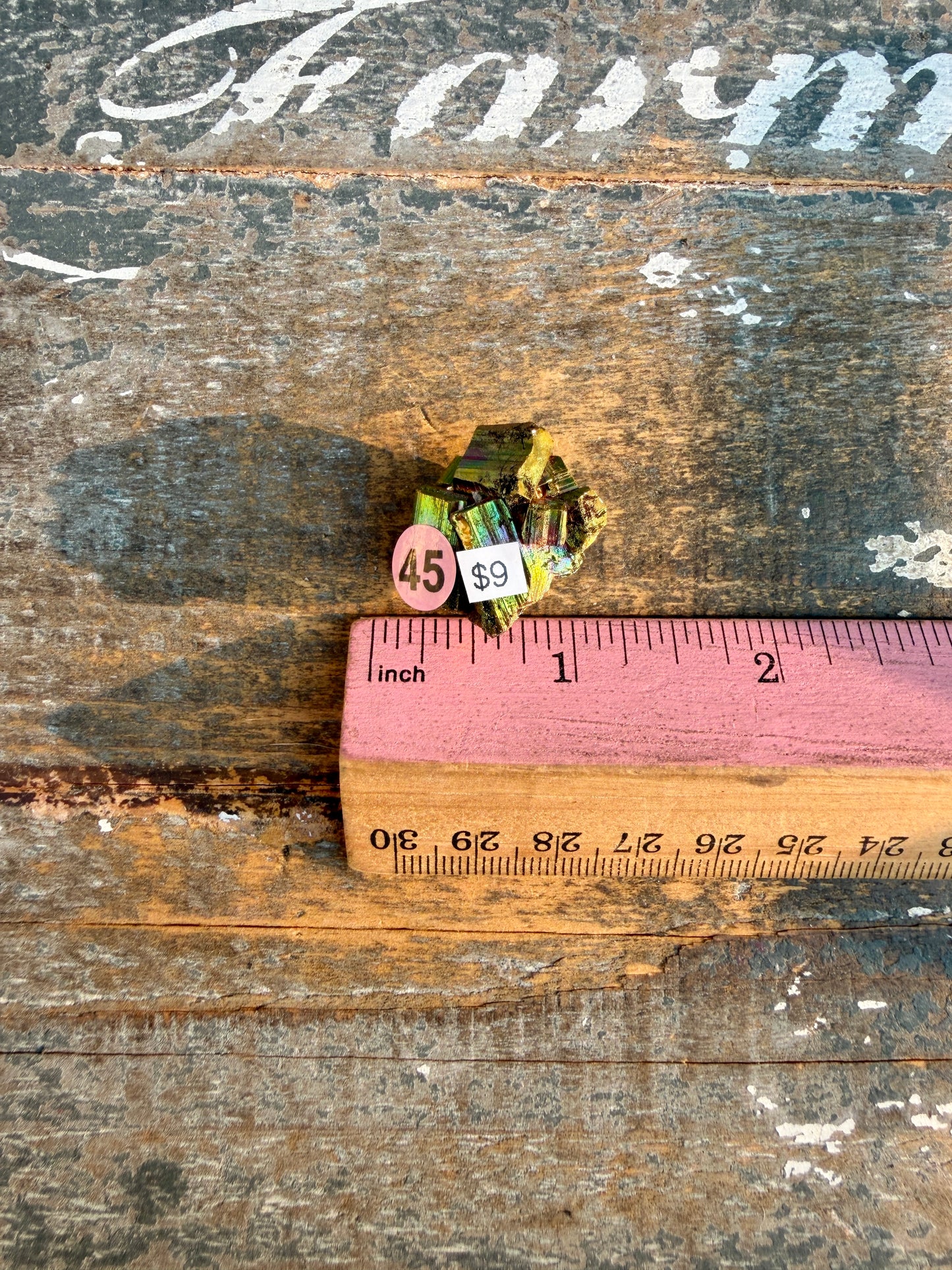 Gorgeous Cubic Pyrite with Natural Rainbow Iridescence from Indonesia | Opt 45