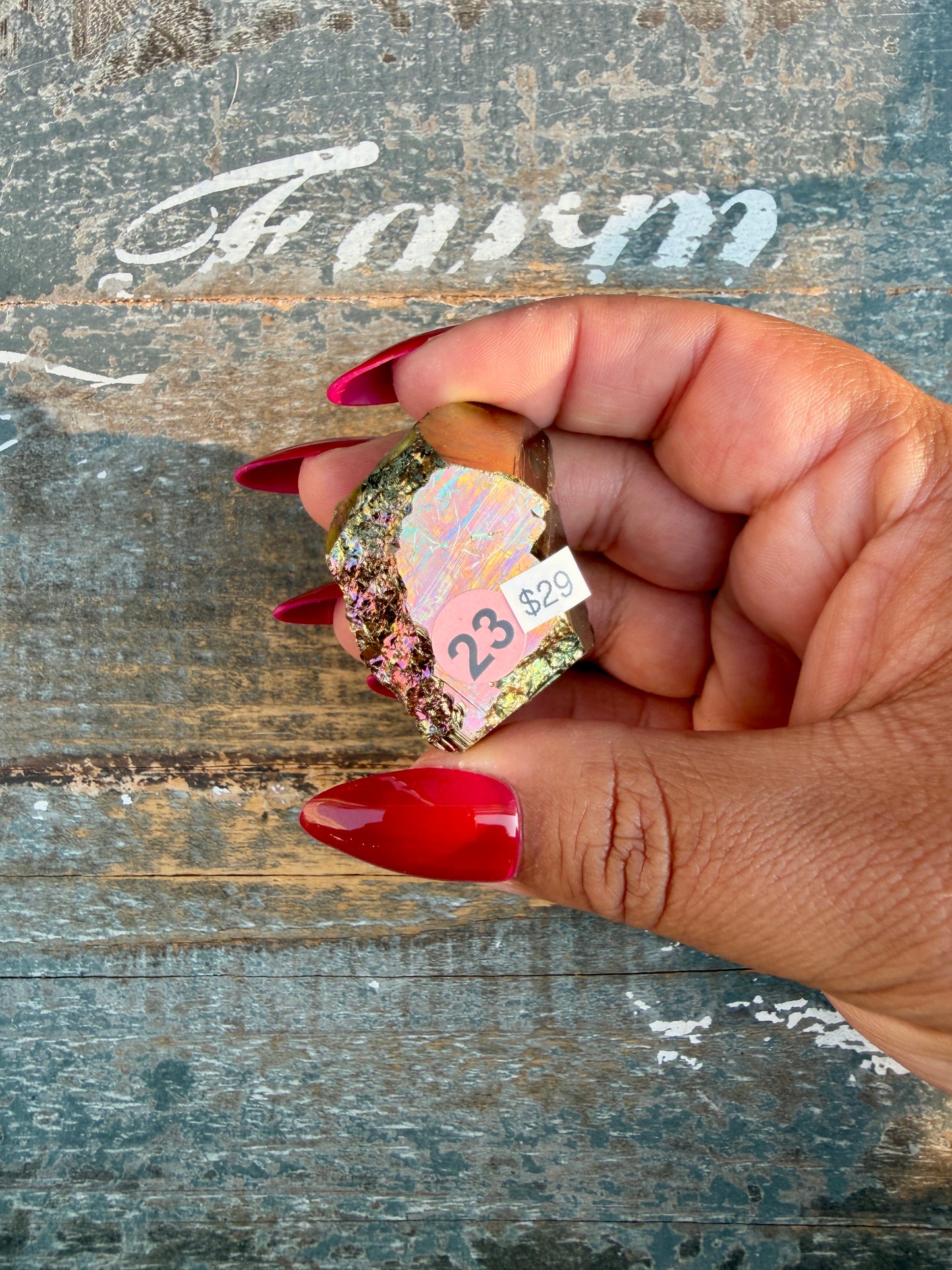 Gorgeous Cubic Pyrite with Natural Rainbow Iridescence from Indonesia | Opt 23