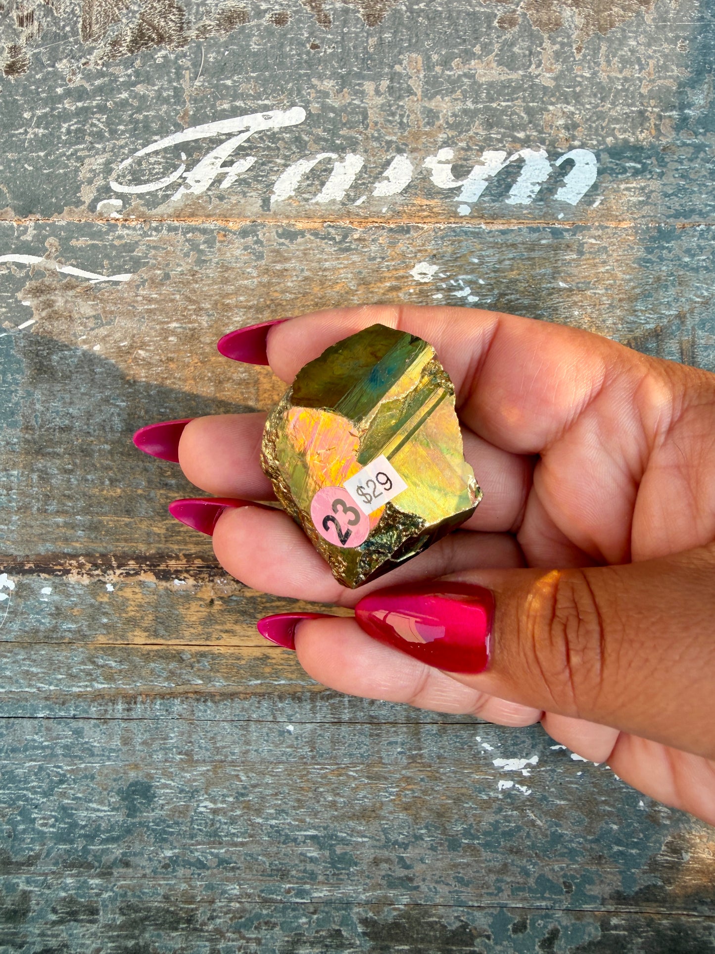 Gorgeous Cubic Pyrite with Natural Rainbow Iridescence from Indonesia | Opt 23
