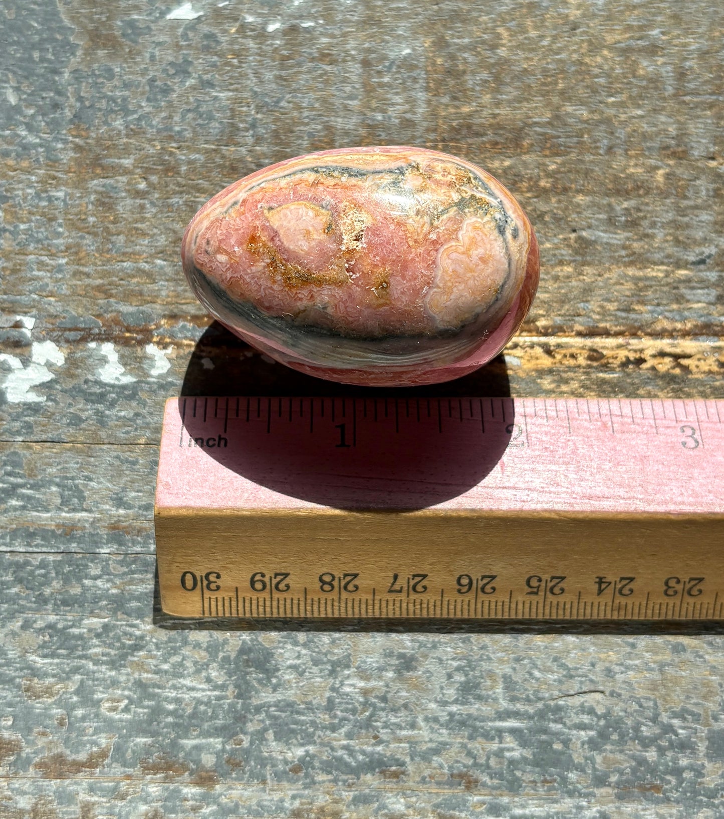 Gorgeous Rhodochrosite Hand Carved Egg from Argentina