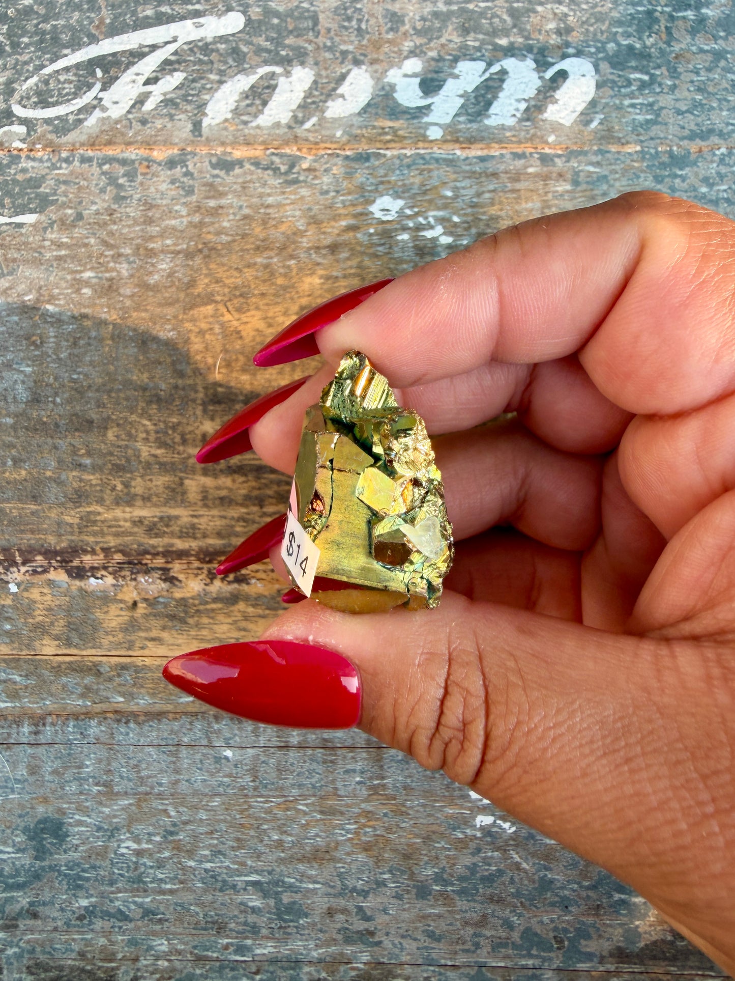 Gorgeous Cubic Pyrite with Natural Rainbow Iridescence from Indonesia | Opt 26