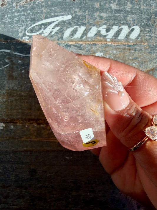 Gorgeous Rose Quartz + Golden Healer Freeform | Brazil | Opt J
