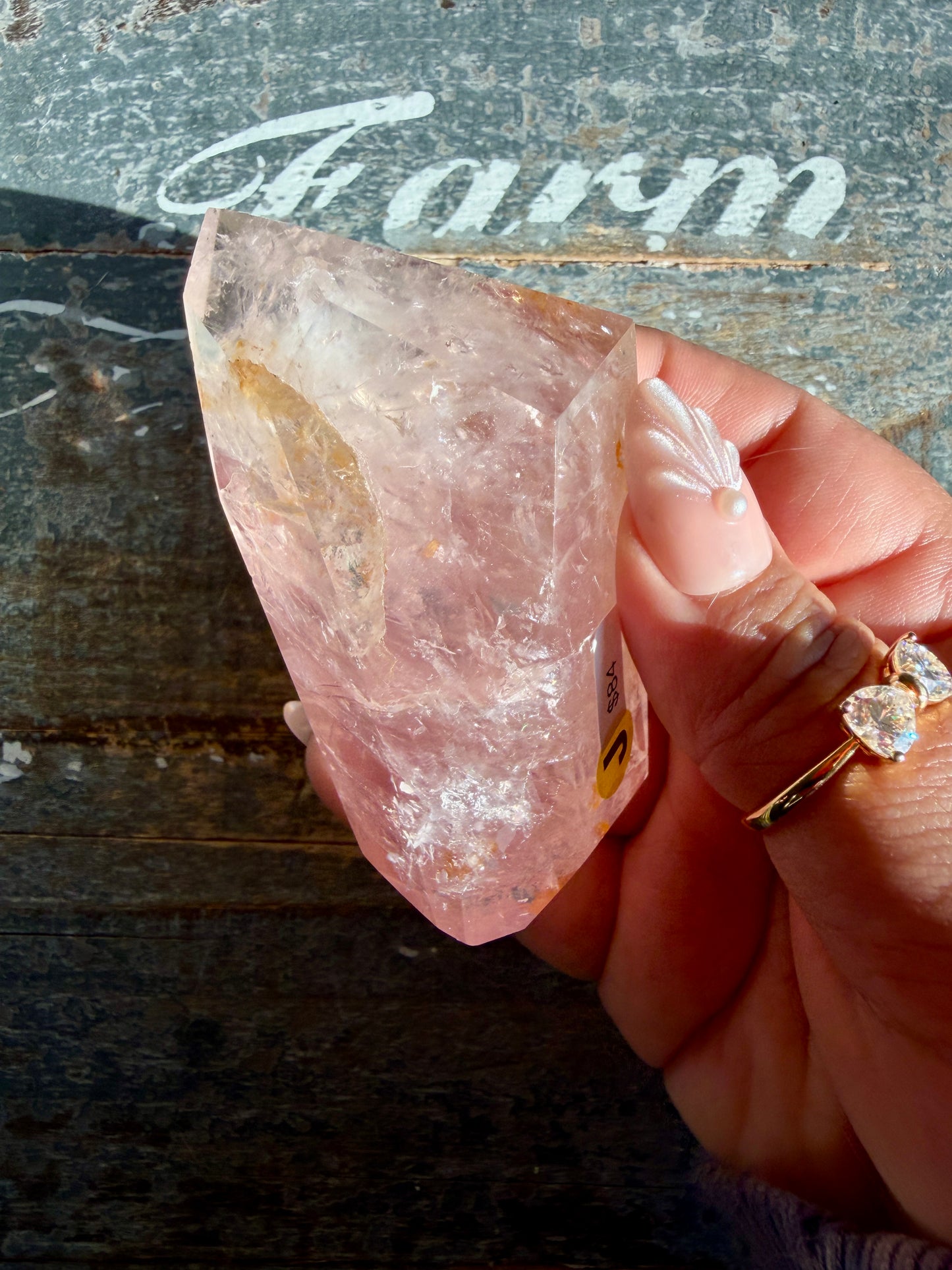 Gorgeous Rose Quartz + Golden Healer Freeform | Brazil | Opt J