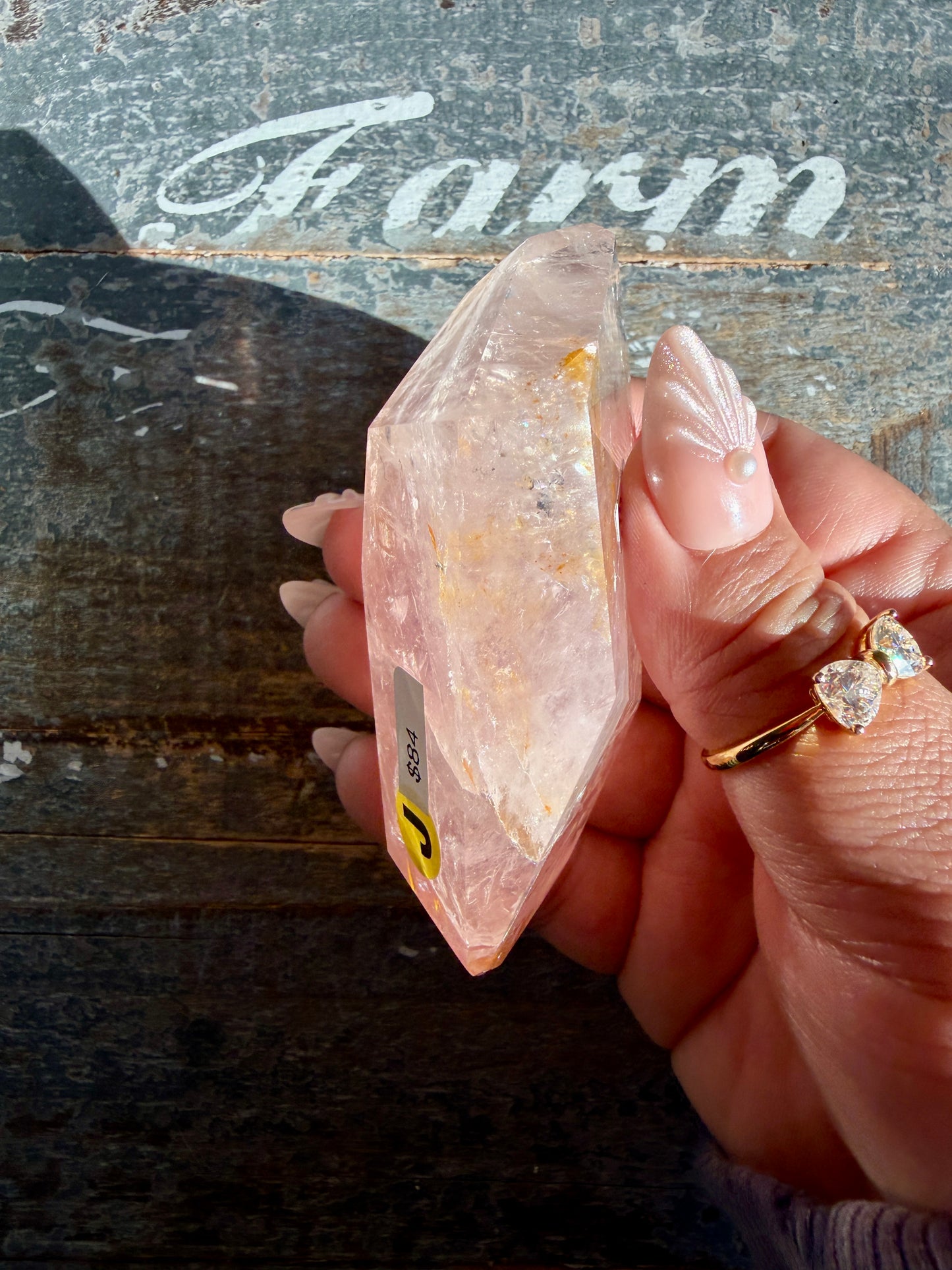 Gorgeous Rose Quartz + Golden Healer Freeform | Brazil | Opt J