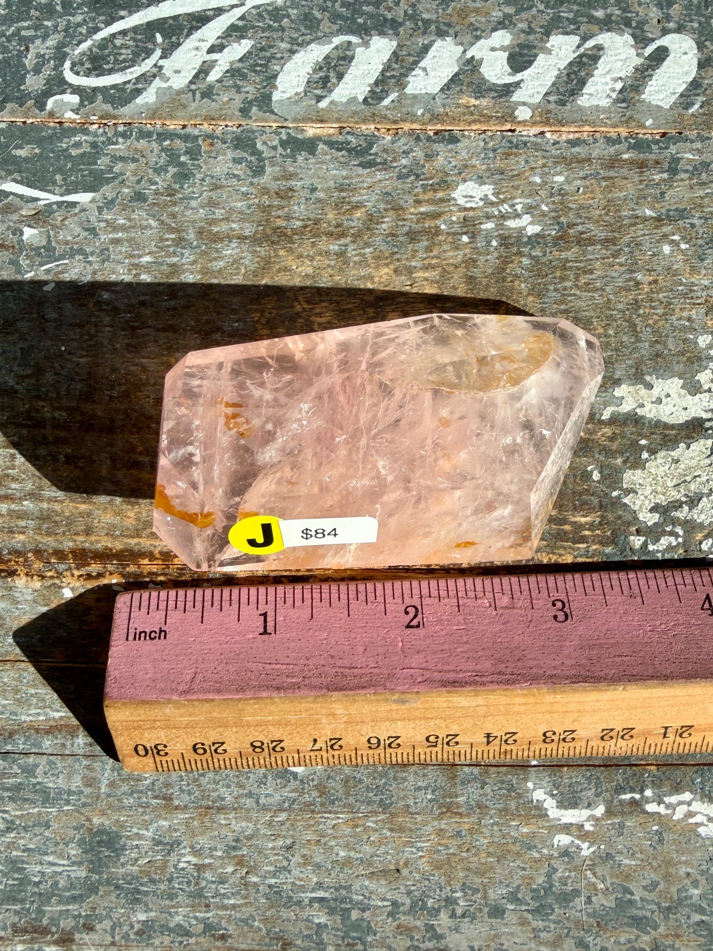Gorgeous Rose Quartz + Golden Healer Freeform | Brazil | Opt J