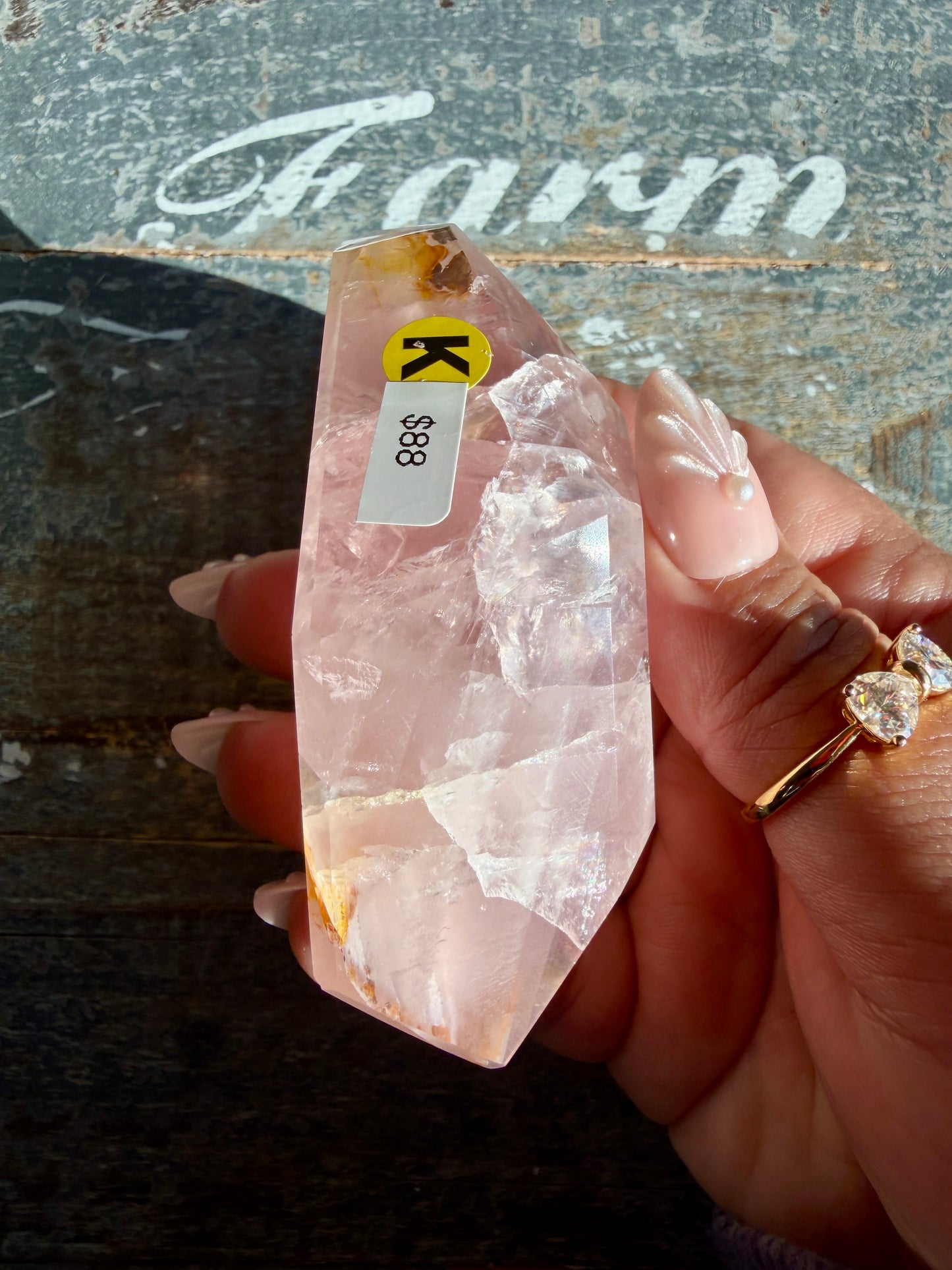 Gorgeous Rose Quartz + Golden Healer Freeform | Brazil | Opt K