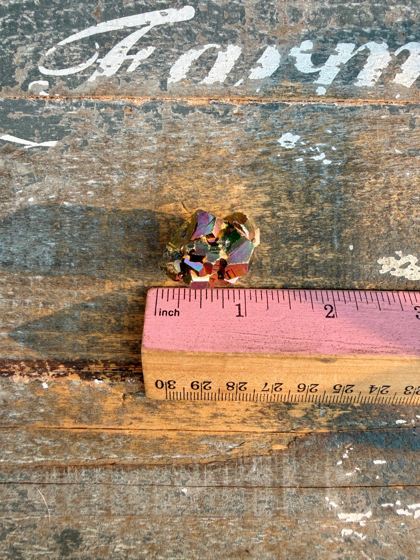 Gorgeous Cubic Pyrite with Natural Rainbow Iridescence from Indonesia | Opt 44