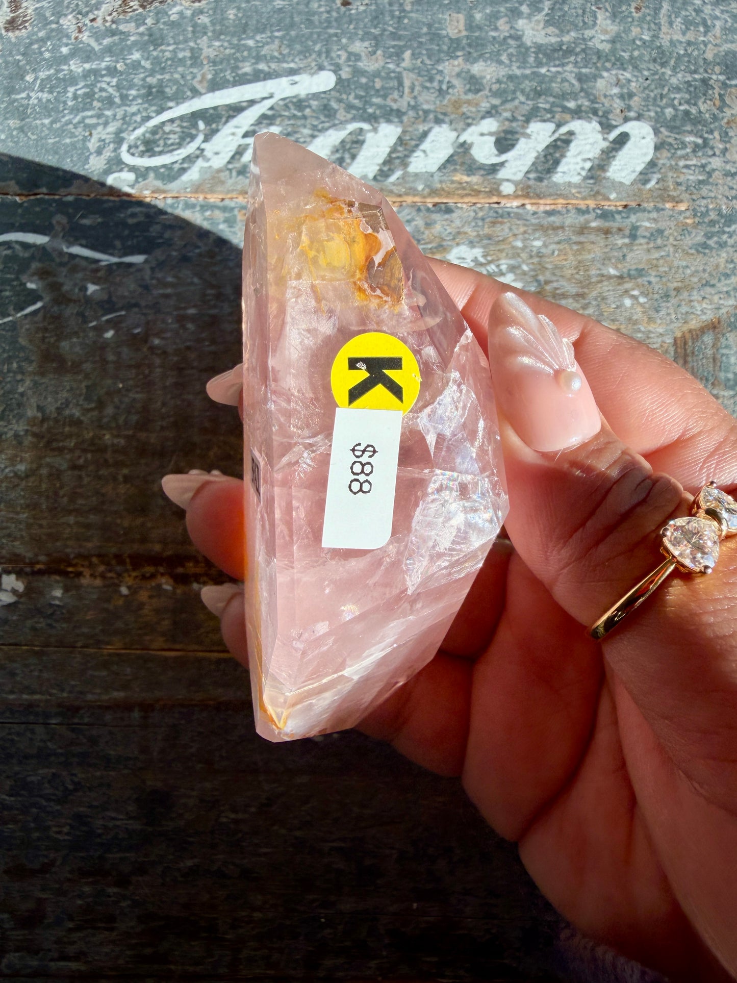 Gorgeous Rose Quartz + Golden Healer Freeform | Brazil | Opt K
