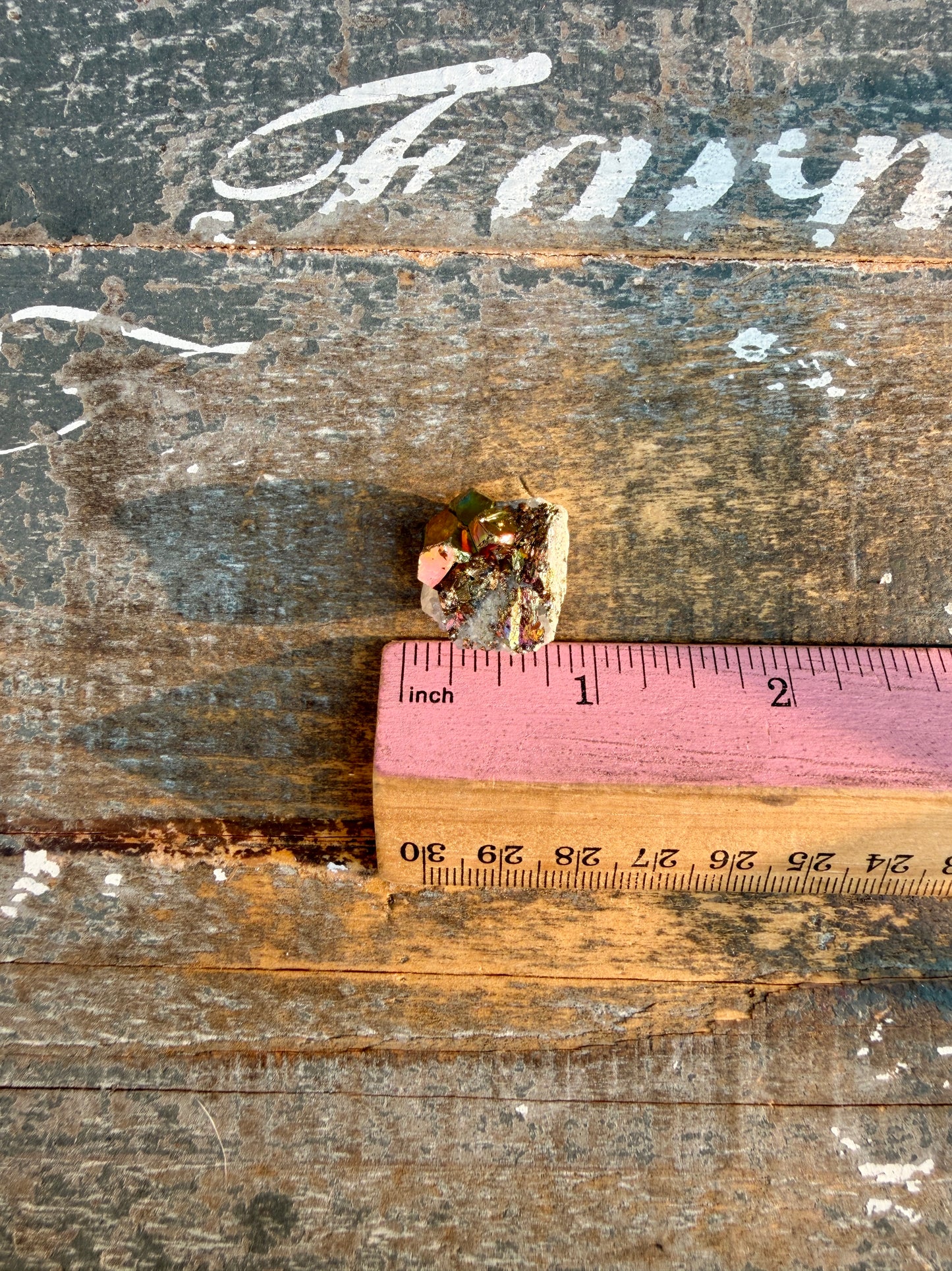 Gorgeous Cubic Pyrite with Natural Rainbow Iridescence from Indonesia | Opt 41