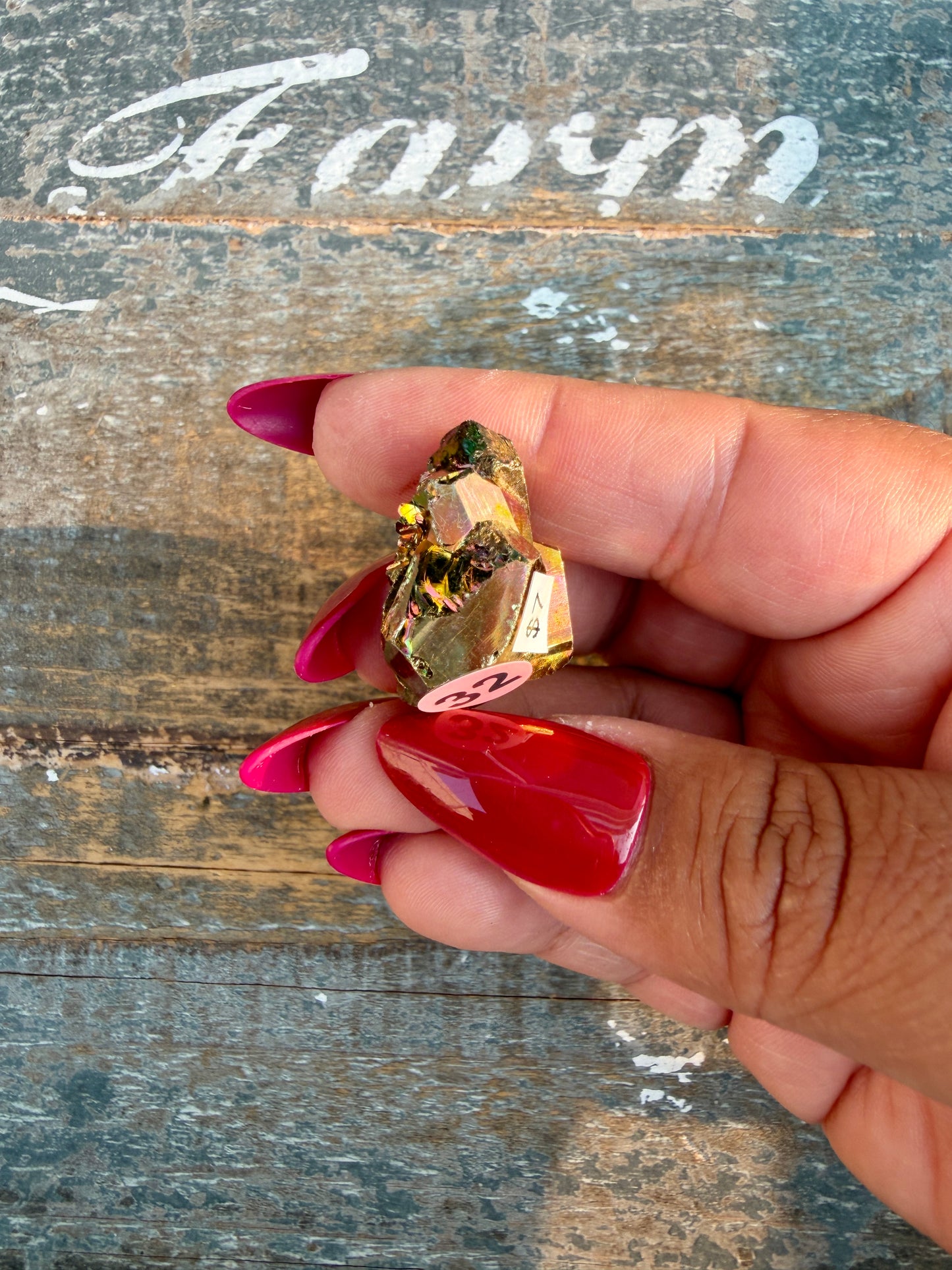 Gorgeous Cubic Pyrite with Natural Rainbow Iridescence from Indonesia | Opt 32