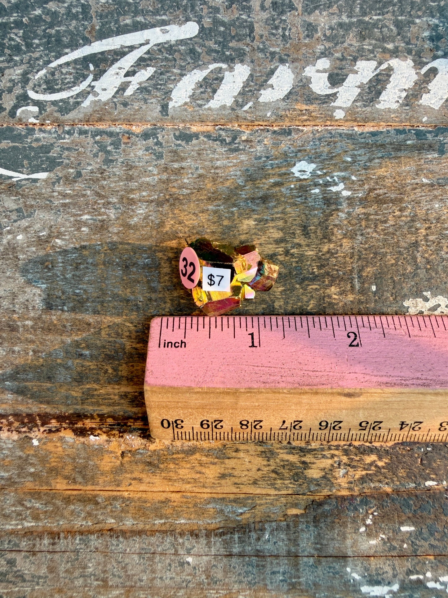 Gorgeous Cubic Pyrite with Natural Rainbow Iridescence from Indonesia | Opt 32