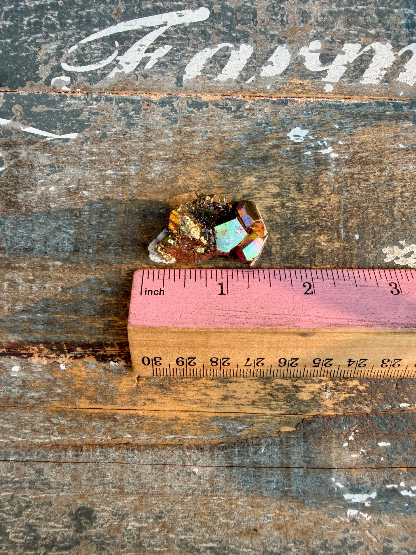 Gorgeous Cubic Pyrite with Natural Rainbow Iridescence from Indonesia | Opt 25