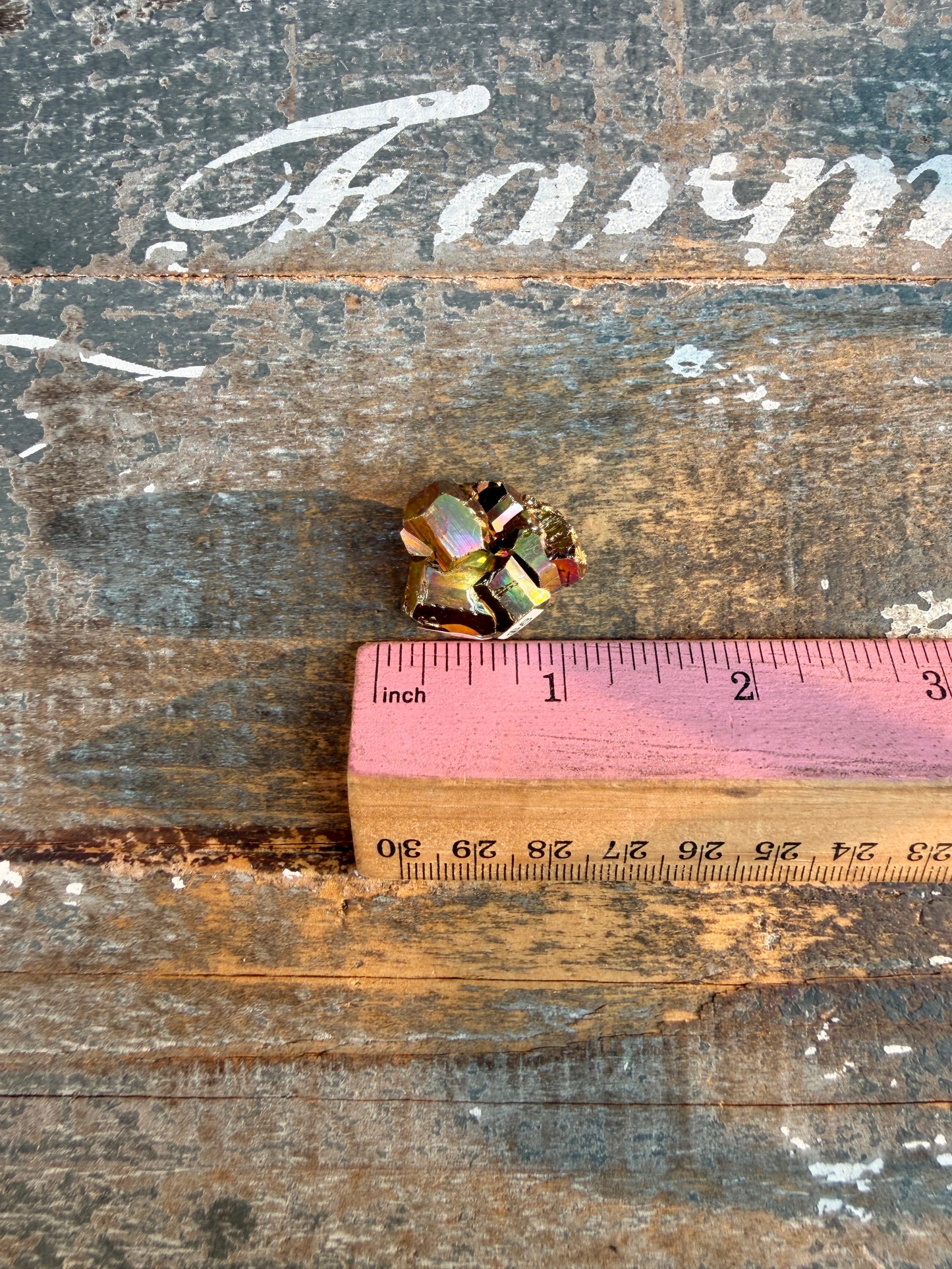 Gorgeous Cubic Pyrite with Natural Rainbow Iridescence from Indonesia | Opt 36