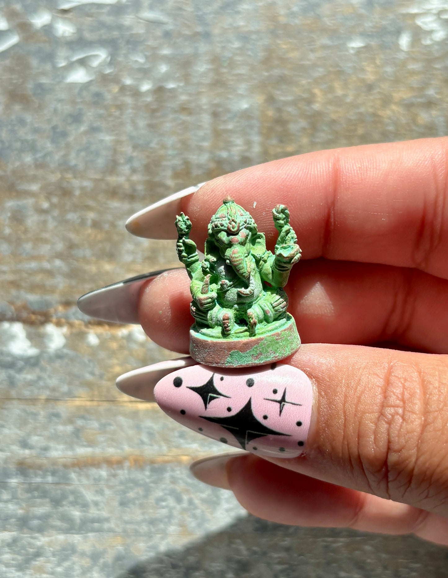 Gorgeous Copper Patina Mini Hindu Deity