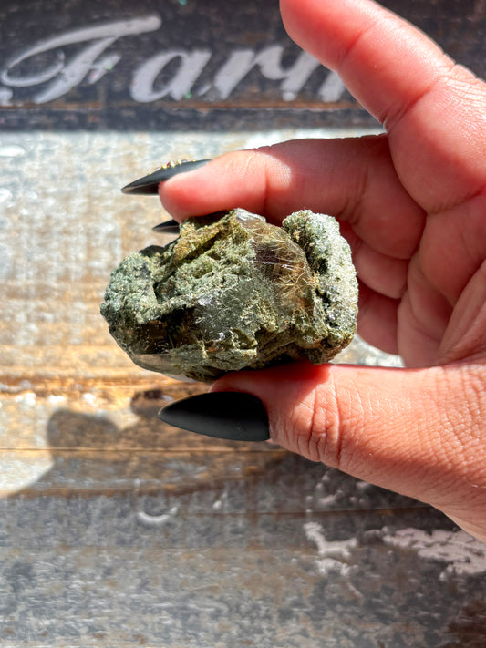 Rare High-Altitude Himalayan Quartz with Chlorite Inclusions – Collector’s Piece from India