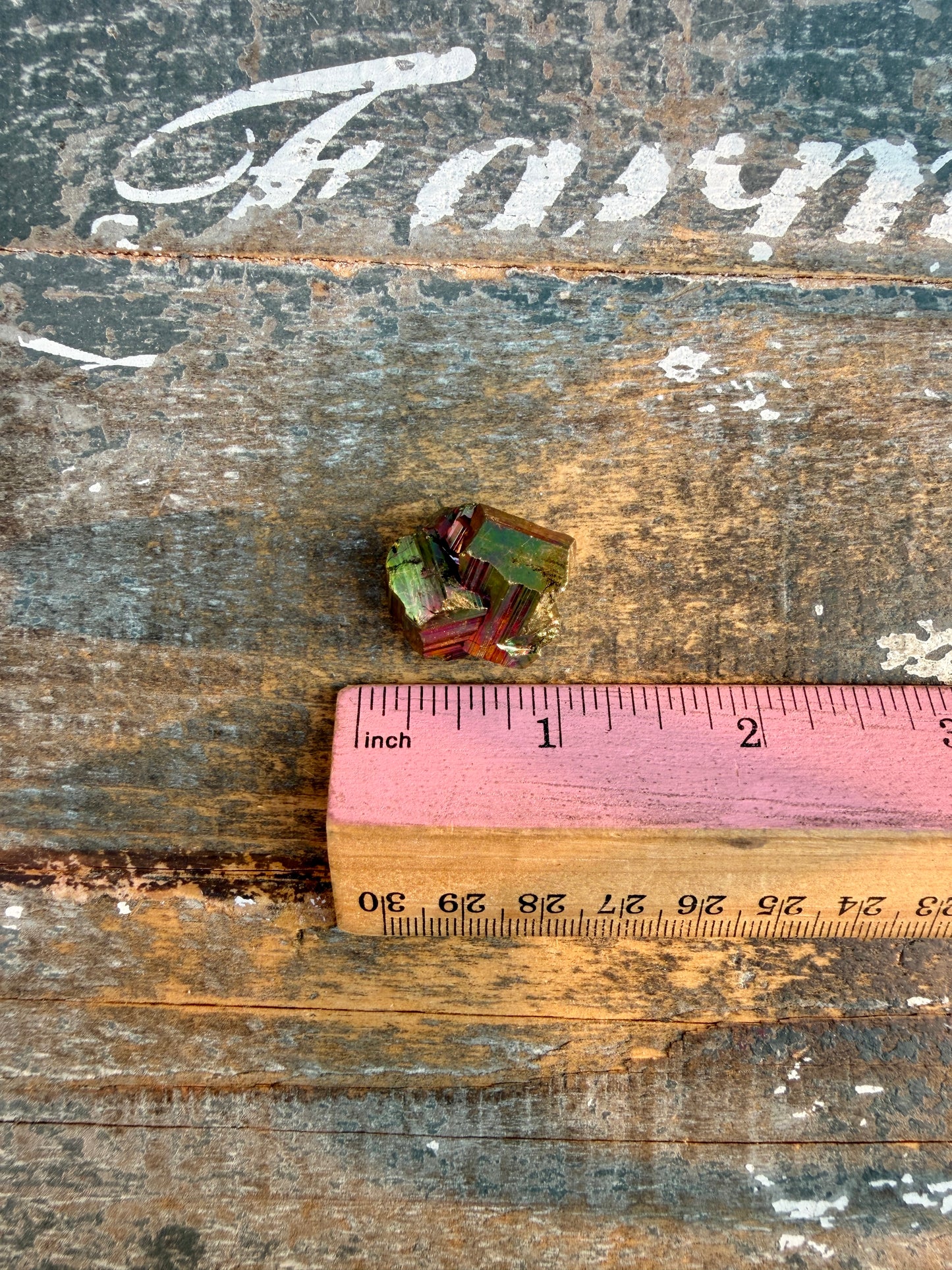 Gorgeous Cubic Pyrite with Natural Rainbow Iridescence from Indonesia | Opt 17