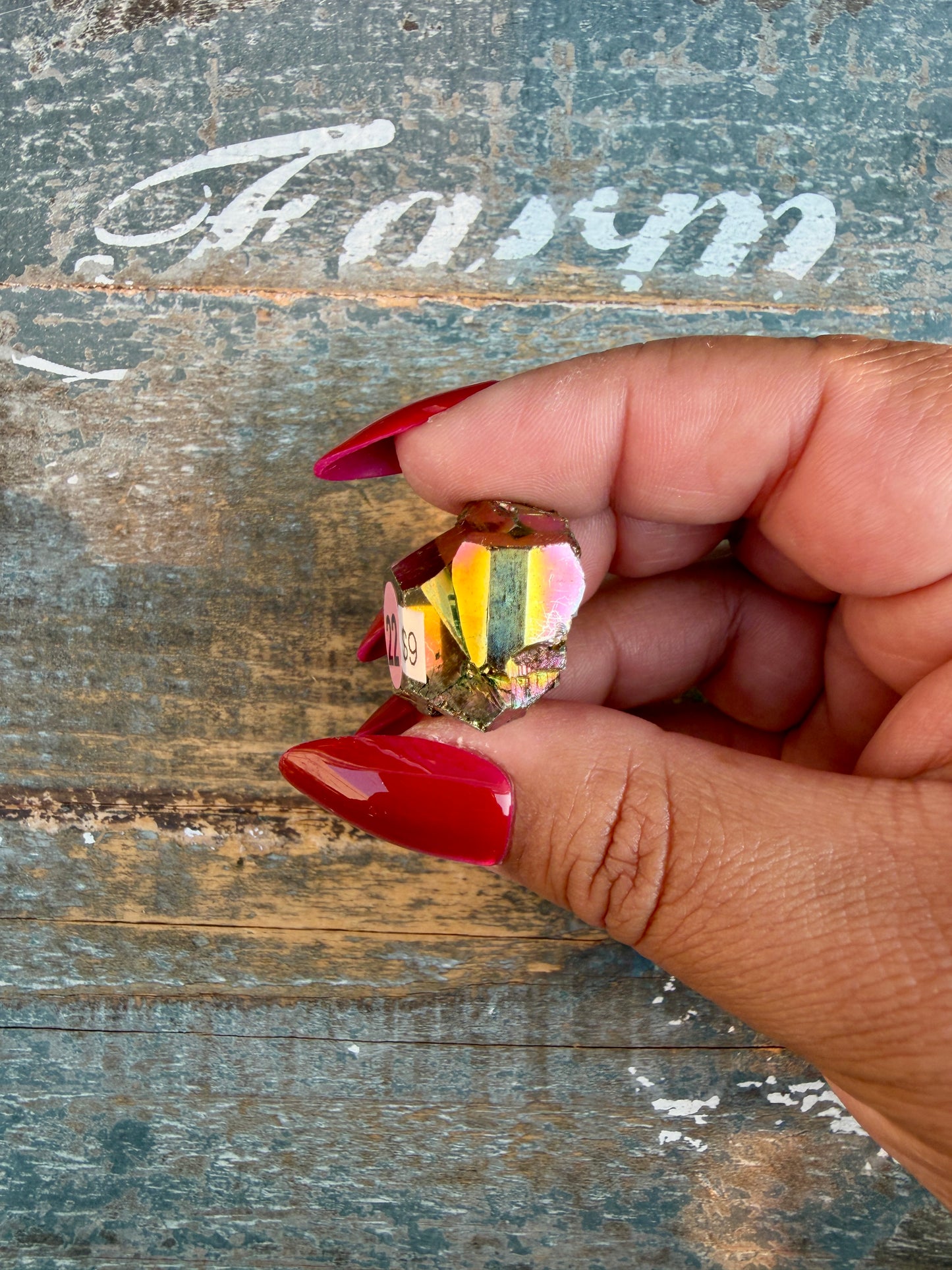 Gorgeous Cubic Pyrite with Natural Rainbow Iridescence from Indonesia | Opt 22