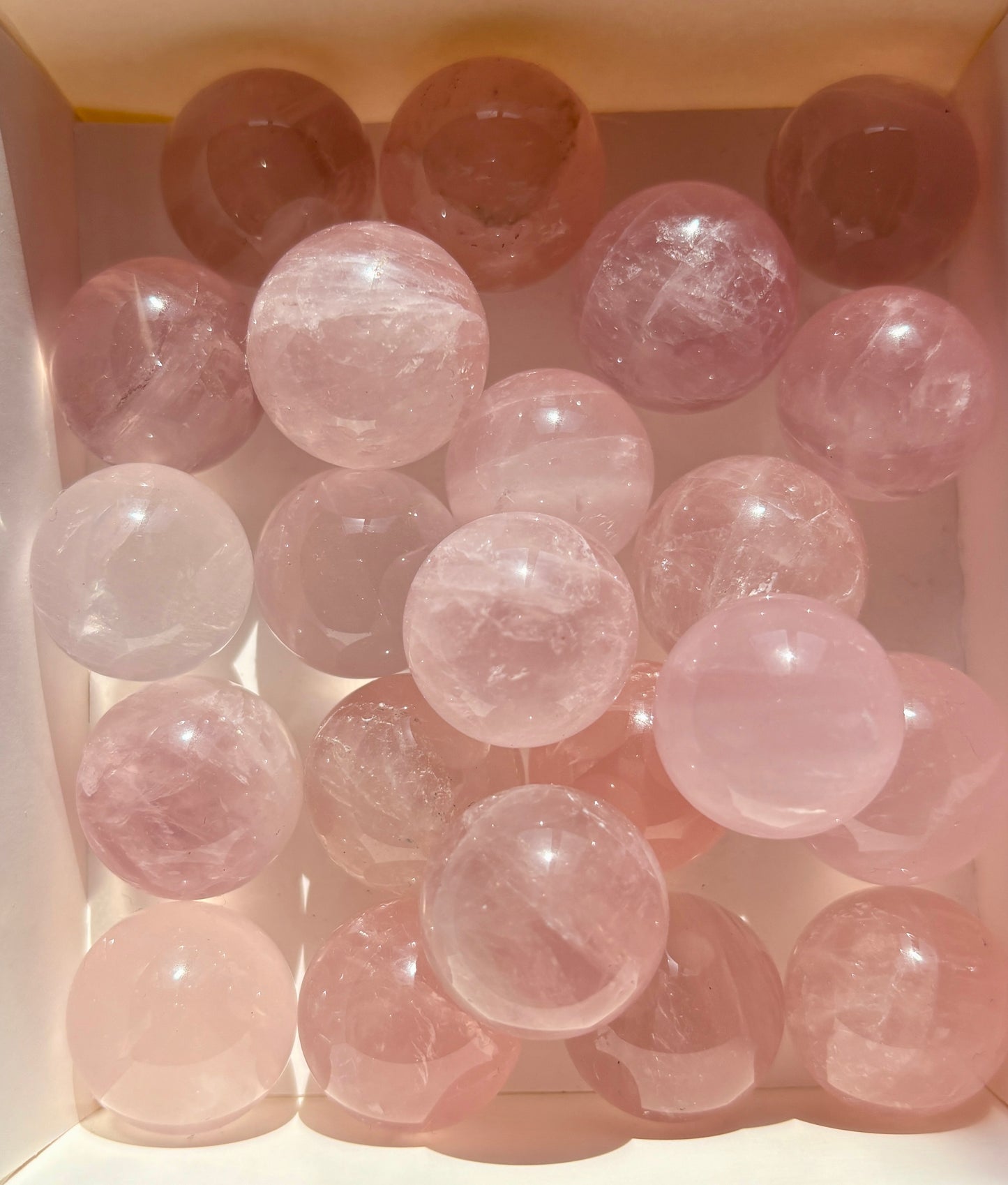 One (1) Gorgeous Mini Rose Quartz Sphere