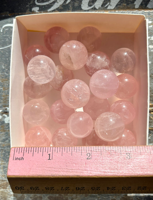 One (1) Gorgeous Mini Rose Quartz Sphere