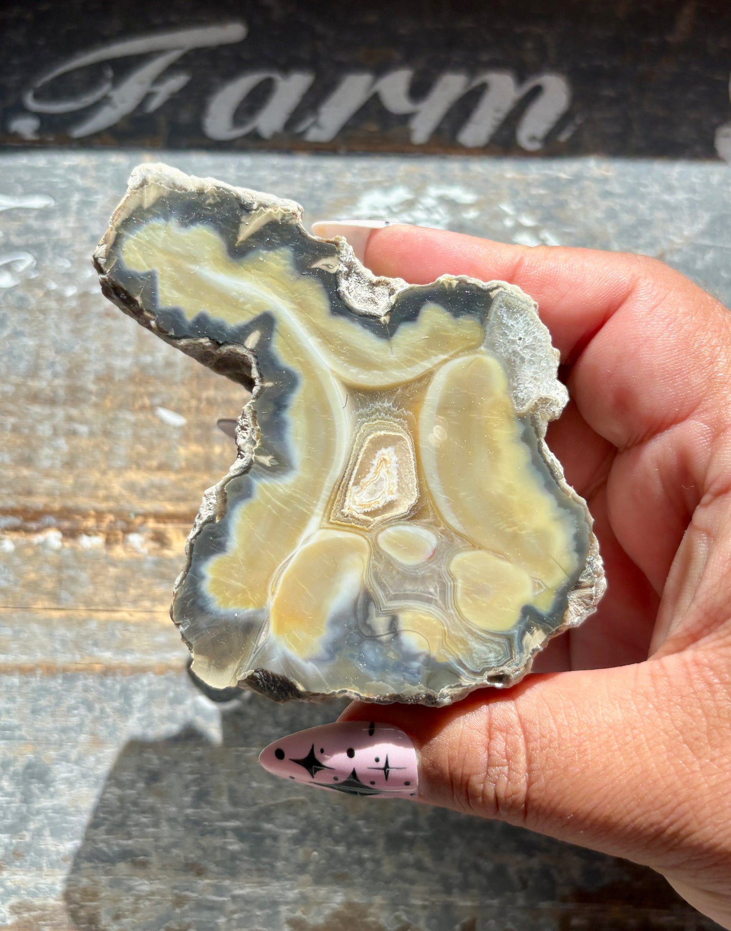 Gorgeous Agate Slice from Indonesia