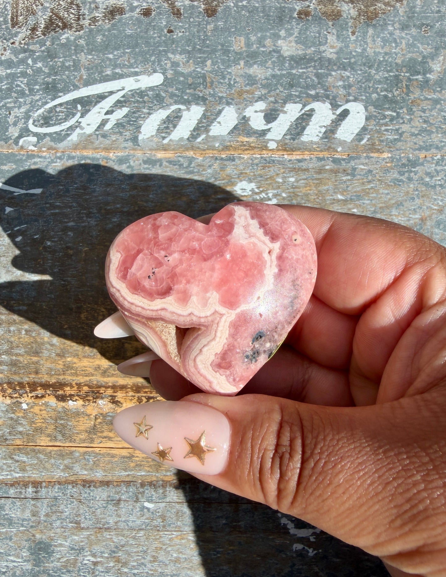 Gorgeous Rhodochrosite Heart | Argentina | Opt Q