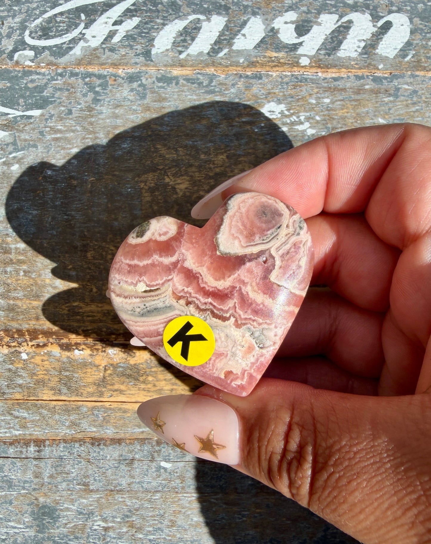 Gorgeous Rhodochrosite Heart | Argentina | Opt K