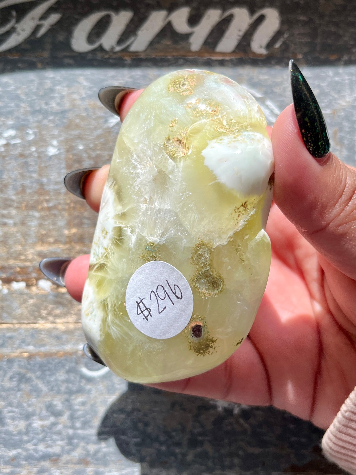 Gorgeous AAA Prehnite Polished Slab from Australia *Tucson Gem Show Exclusive*