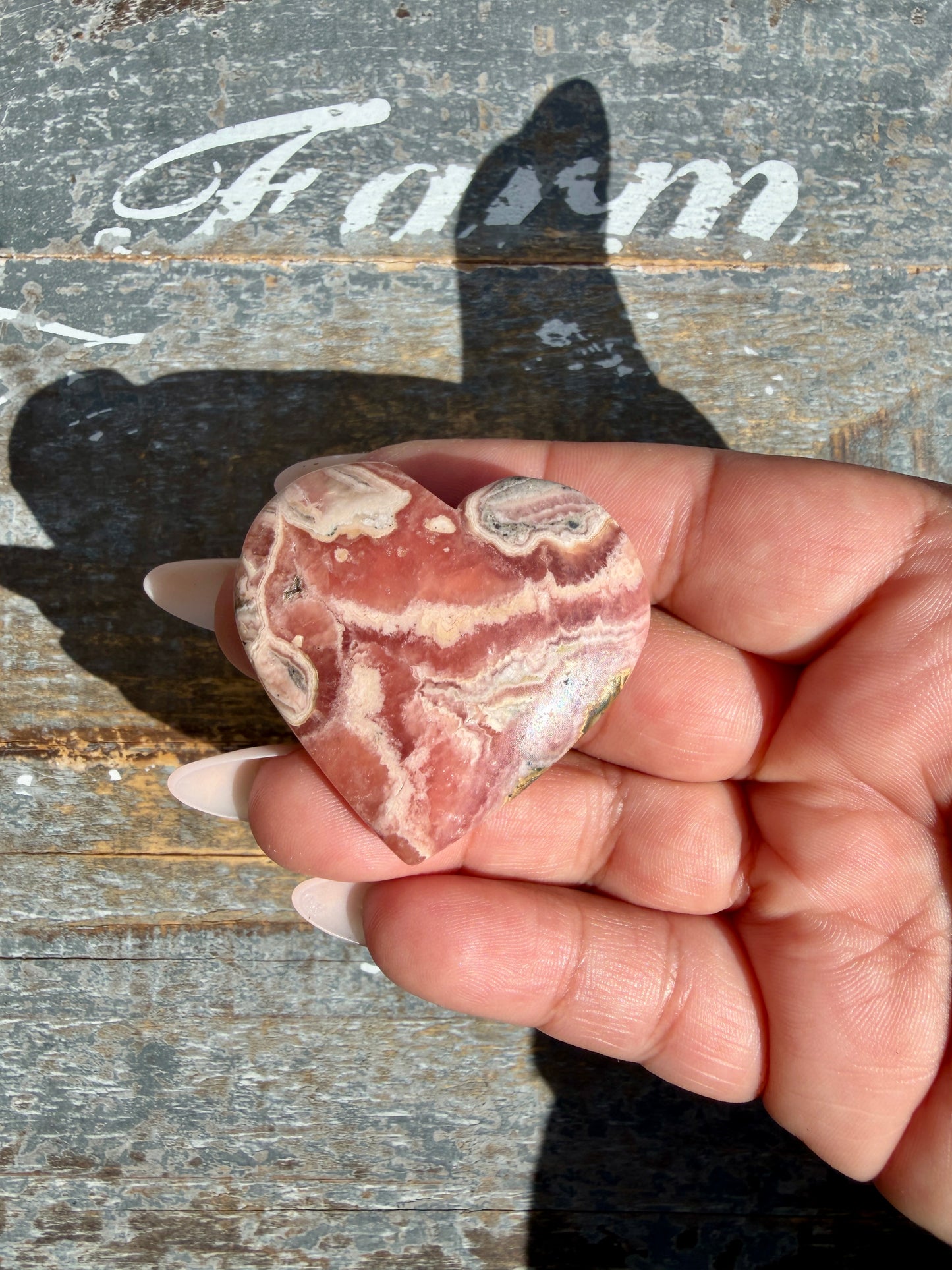 Gorgeous Rhodochrosite Heart | Argentina | Opt K