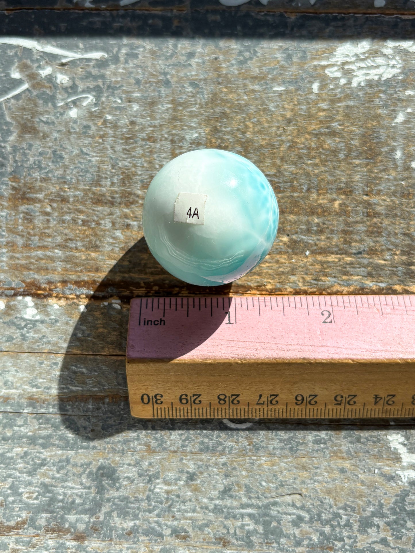 Rare AAA Grade Larimar Sphere – Handpicked from the Dominican Republic