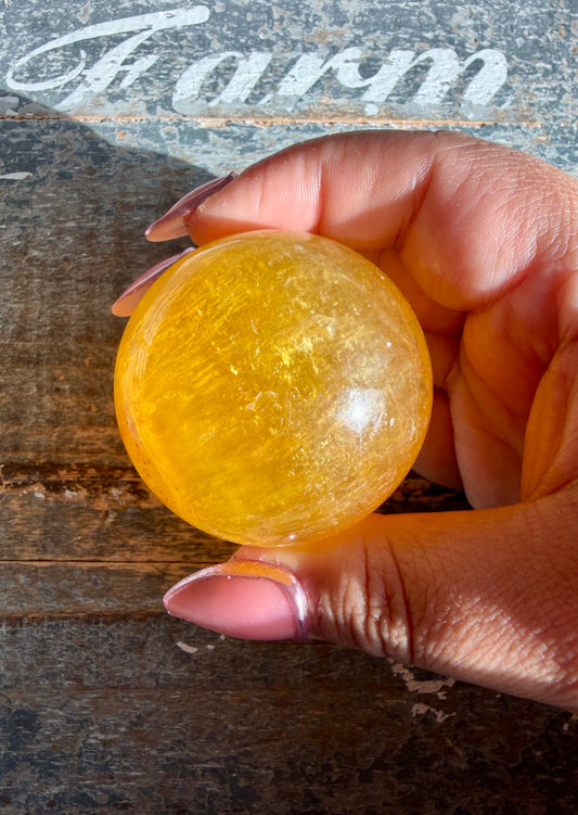 Gorgeous Yellow Fluorite with Mica | Opt E