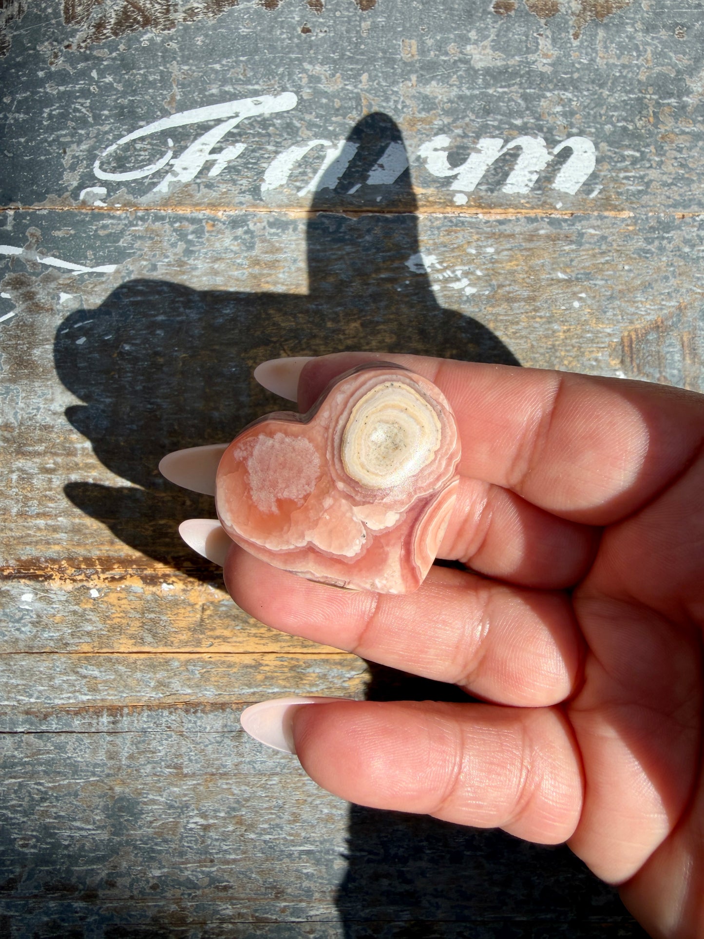 Gorgeous Rhodochrosite Heart | Argentina | Opt I
