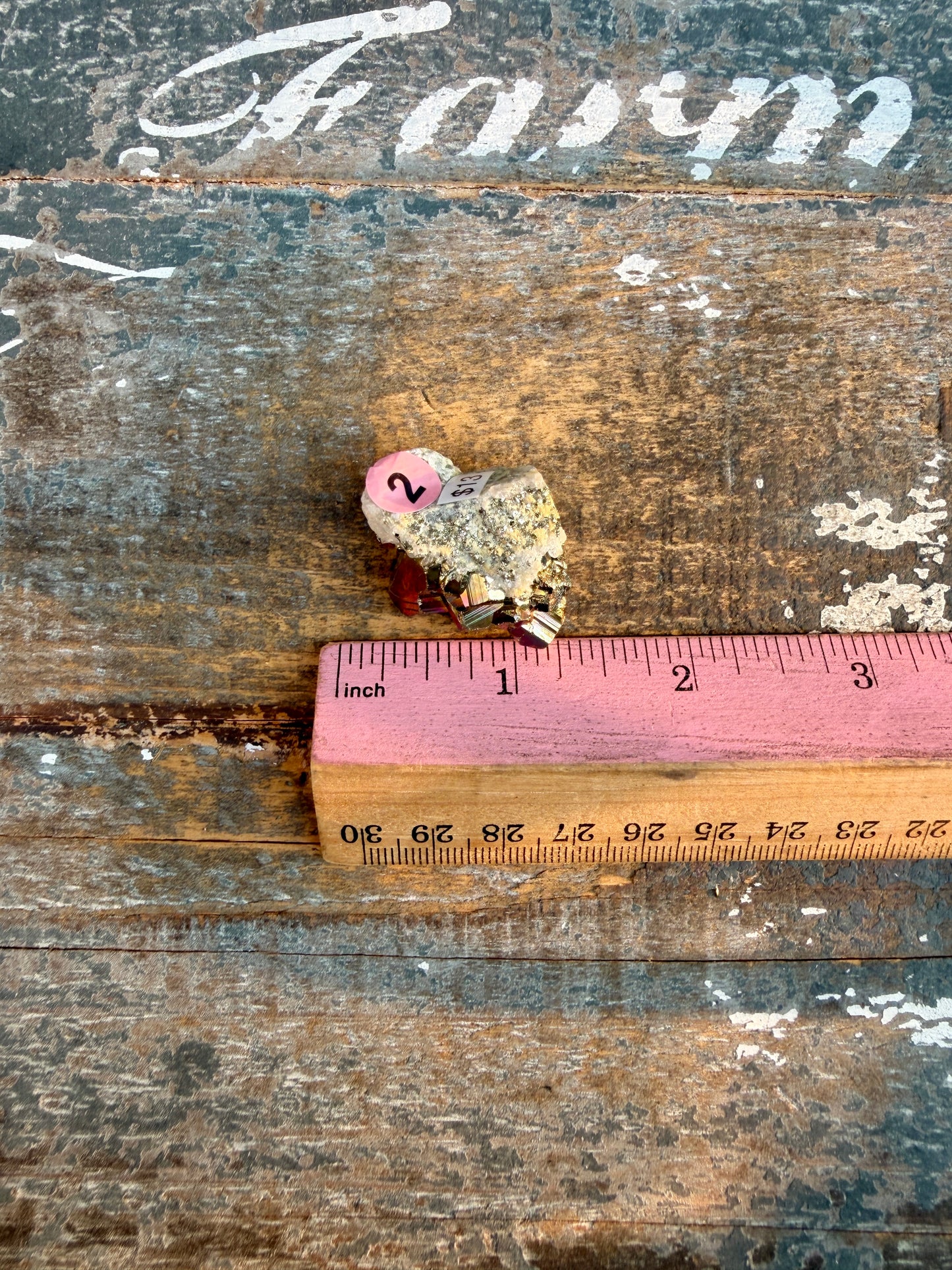Gorgeous Cubic Pyrite with Natural Rainbow Iridescence from Indonesia | Opt 2