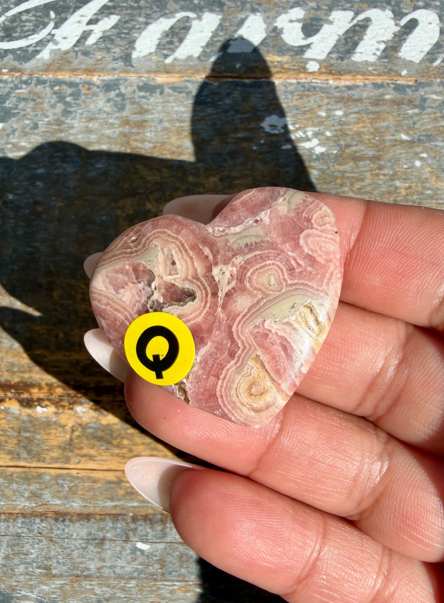 Gorgeous Rhodochrosite Heart | Argentina | Opt Q