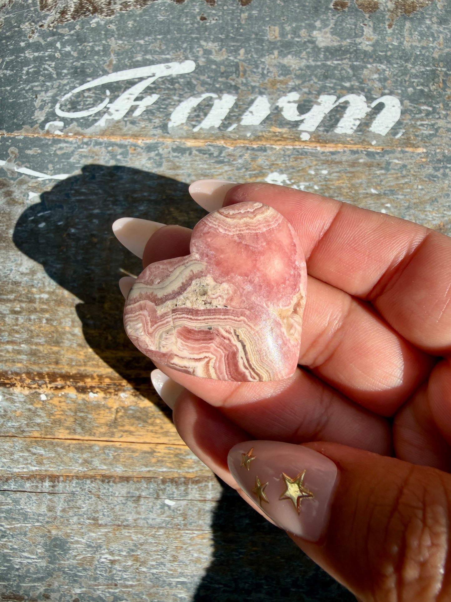 Gorgeous Rhodochrosite Heart | Argentina | Opt Q