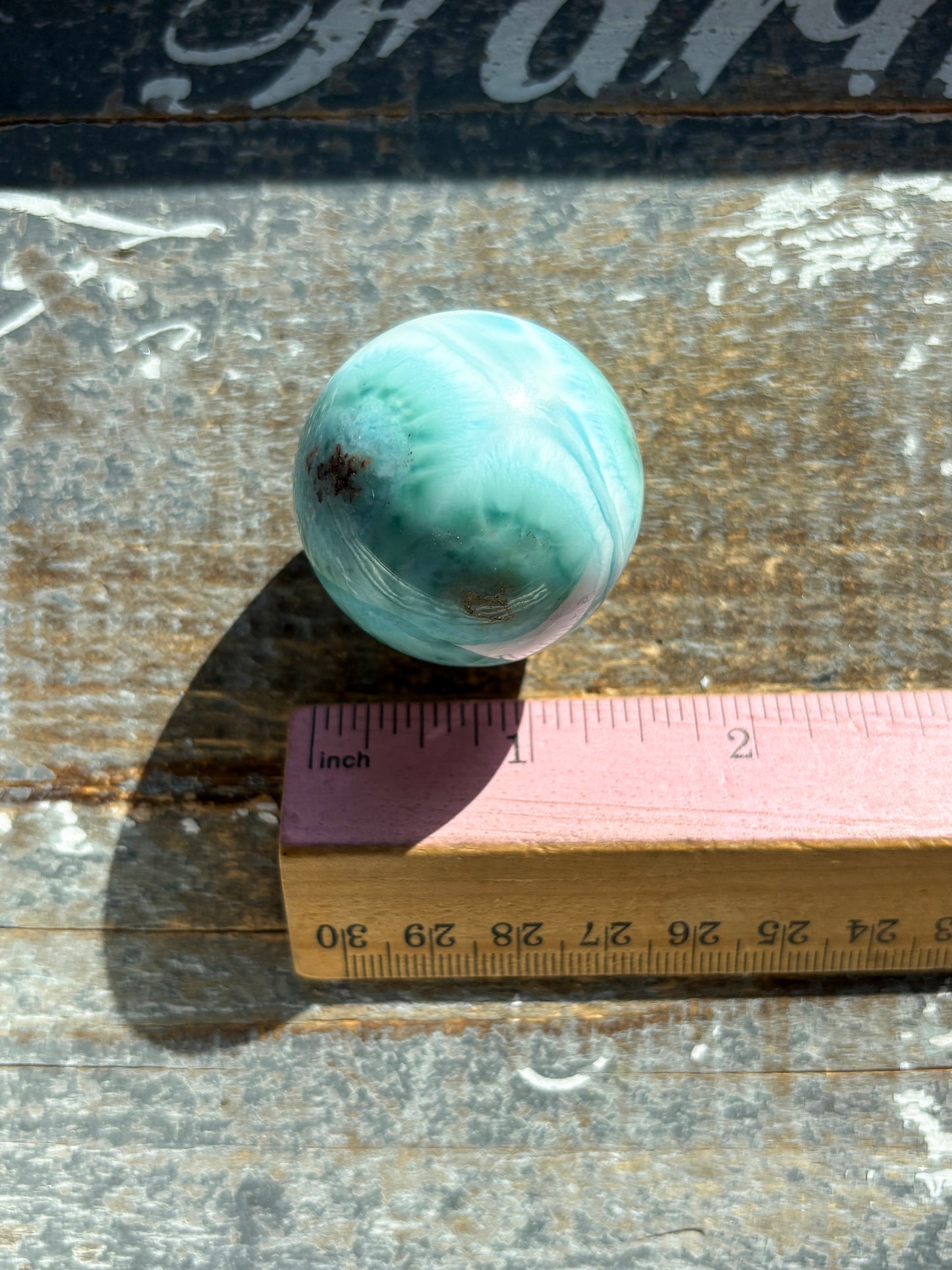 Rare A Grade Larimar Sphere – Handpicked from the Dominican Republic