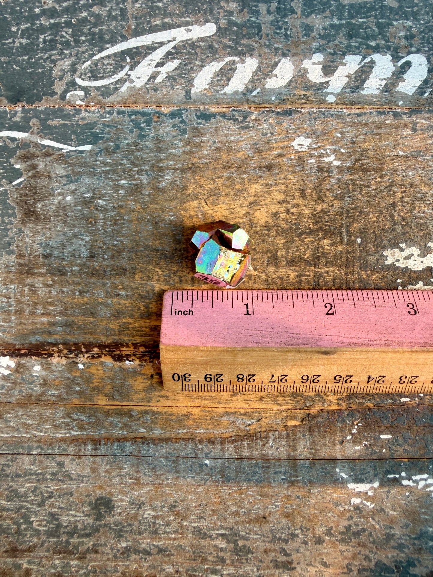 Gorgeous Cubic Pyrite with Natural Rainbow Iridescence from Indonesia | Opt 39