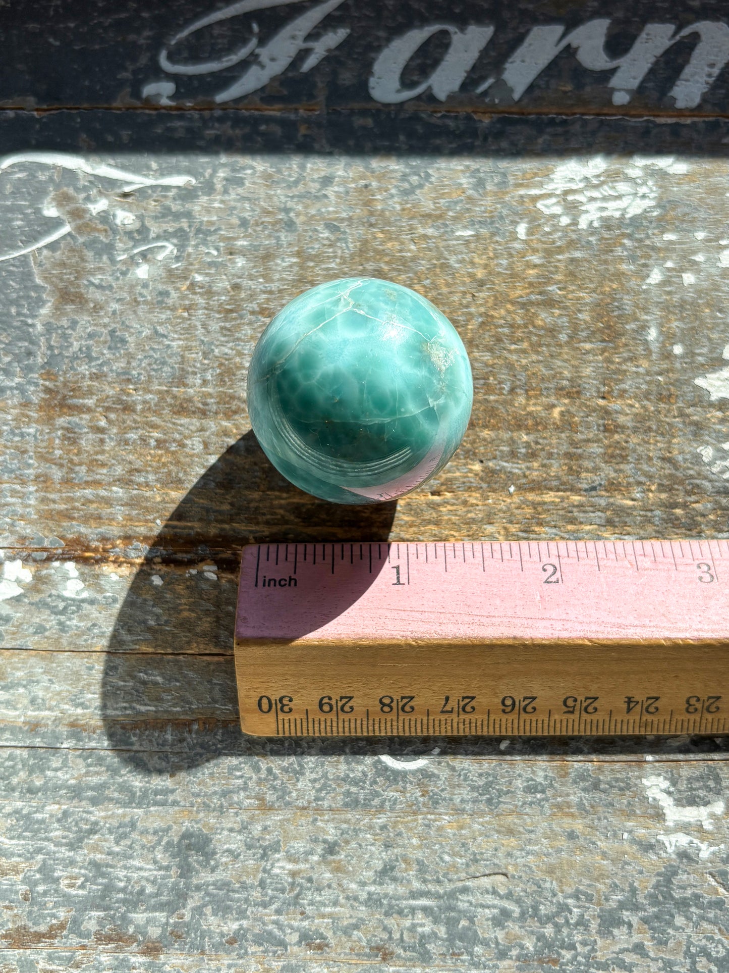 Rare A Grade Larimar Sphere – Handpicked from the Dominican Republic