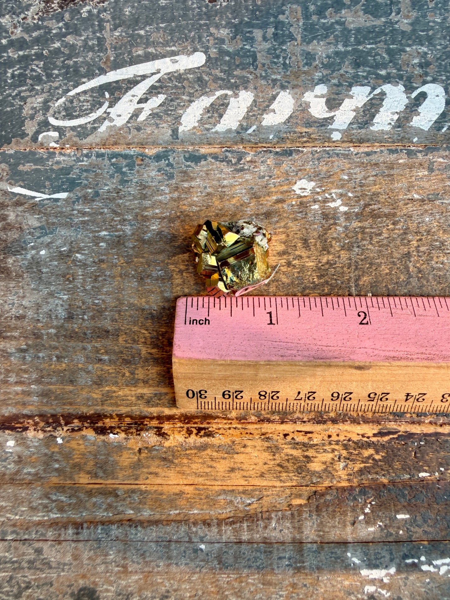 Gorgeous Cubic Pyrite with Natural Rainbow Iridescence from Indonesia | Opt 40
