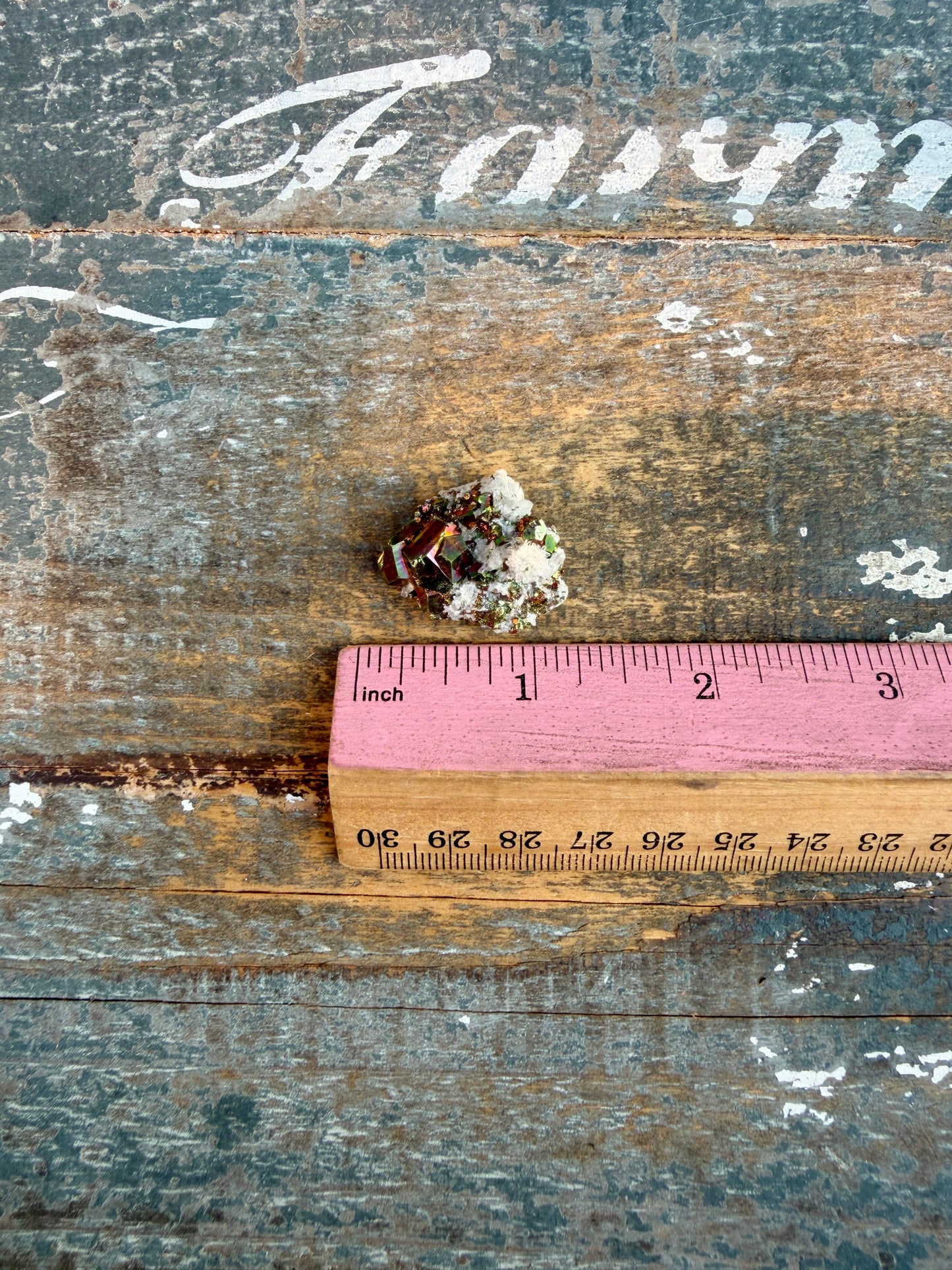 Gorgeous Cubic Pyrite with Natural Rainbow Iridescence from Indonesia | Opt 11