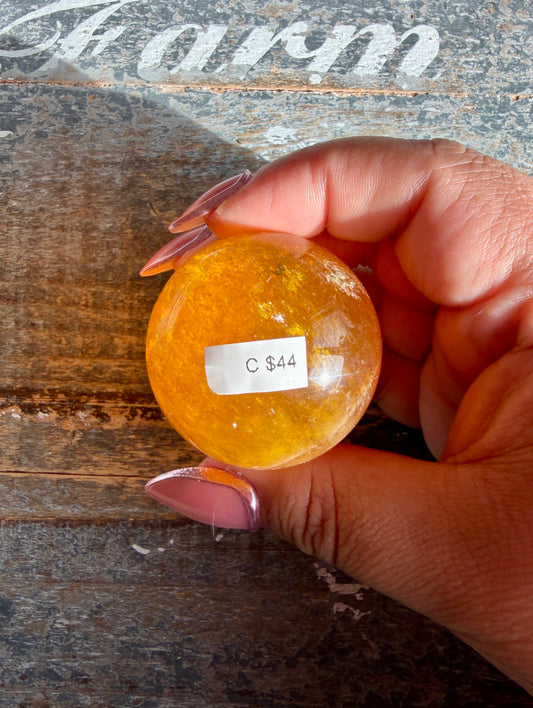Gorgeous Yellow Fluorite with Mica | Opt C