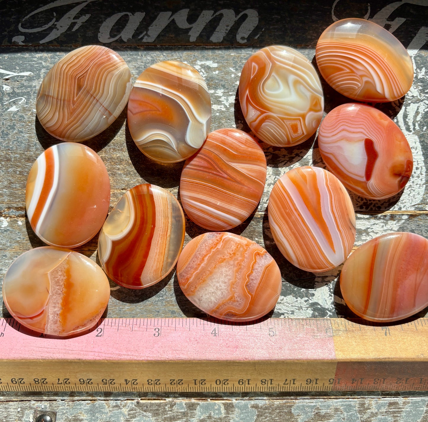 One (1) Gorgeous Carnelian Flat Stone